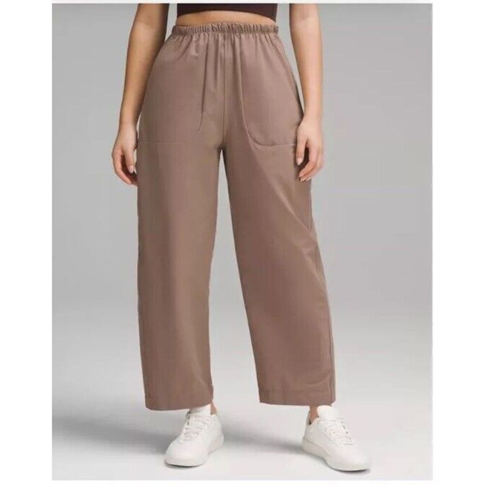 Lululemon Baggy Pants Women's Brown Drawstring‎ Elastic Waist